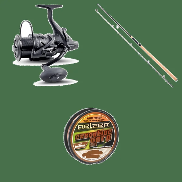 Anaconda Karpfen-Set RockHopper BTR-4000-SR + Pelzer Stalking Cork 10ft 3lbs + Pelzer Executive Carp Line 0,28mm 400m